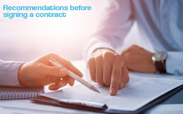 Recomendaciones Antes De Firmar Un Contrato